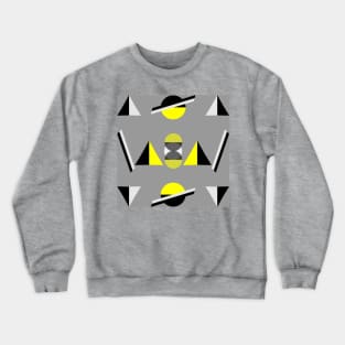 Neo geo yellow, gray and black Crewneck Sweatshirt